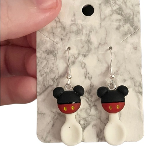 Mickey Mouse Spoon Earrings - Disney - Picture 2 of 2